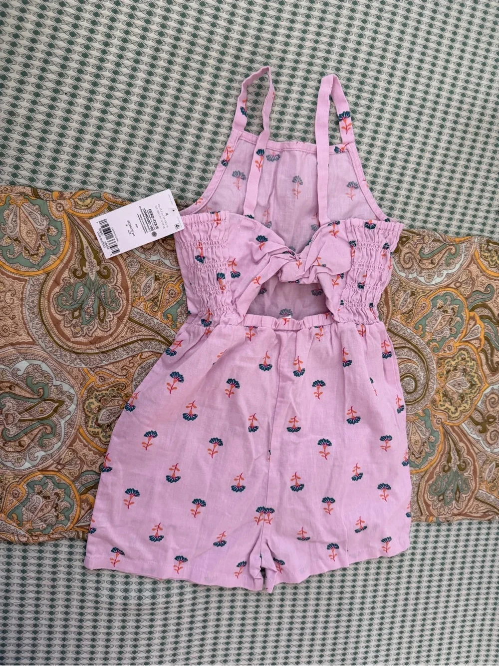 New Carter’s Toddler Girl Romper 4T Boho Pink Floral New with tags